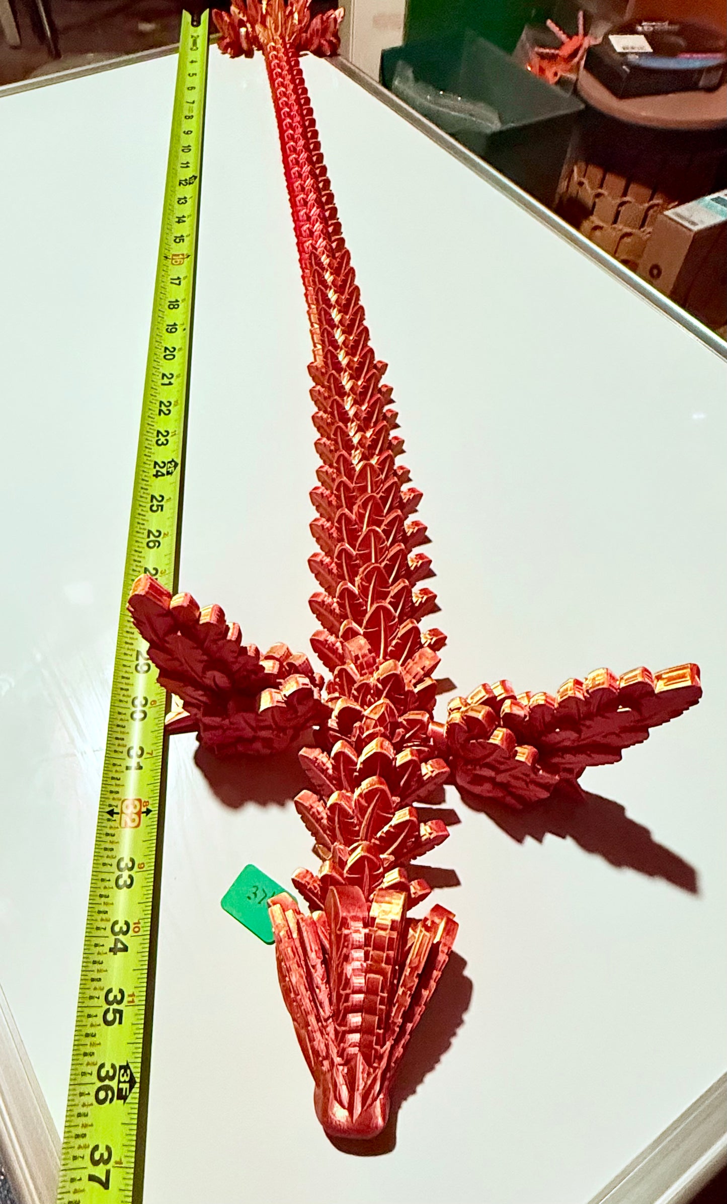 Flying serpent over 3ft red/gold