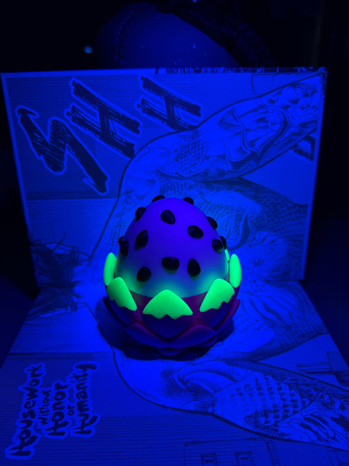 Baby Dragon fruit with egg Glow