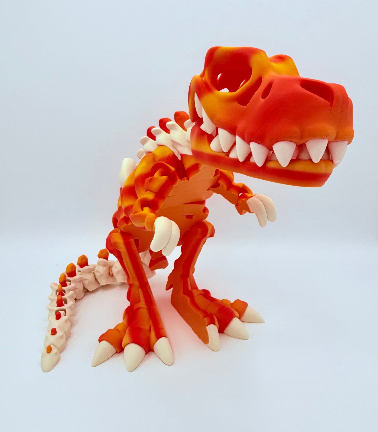 3D printed jumbo skeleton T-Rex with bone