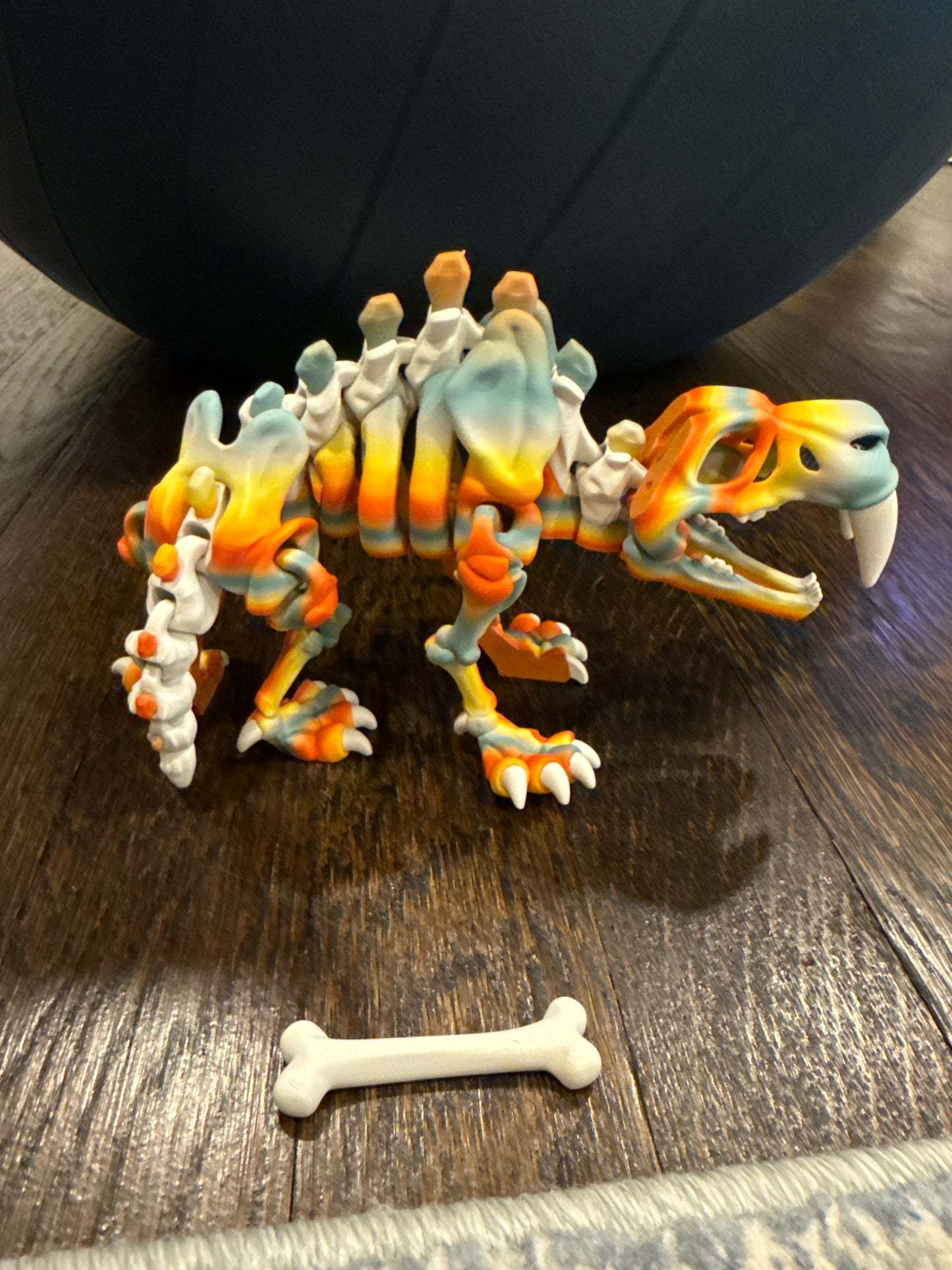 Multicolor sabertooth tiger