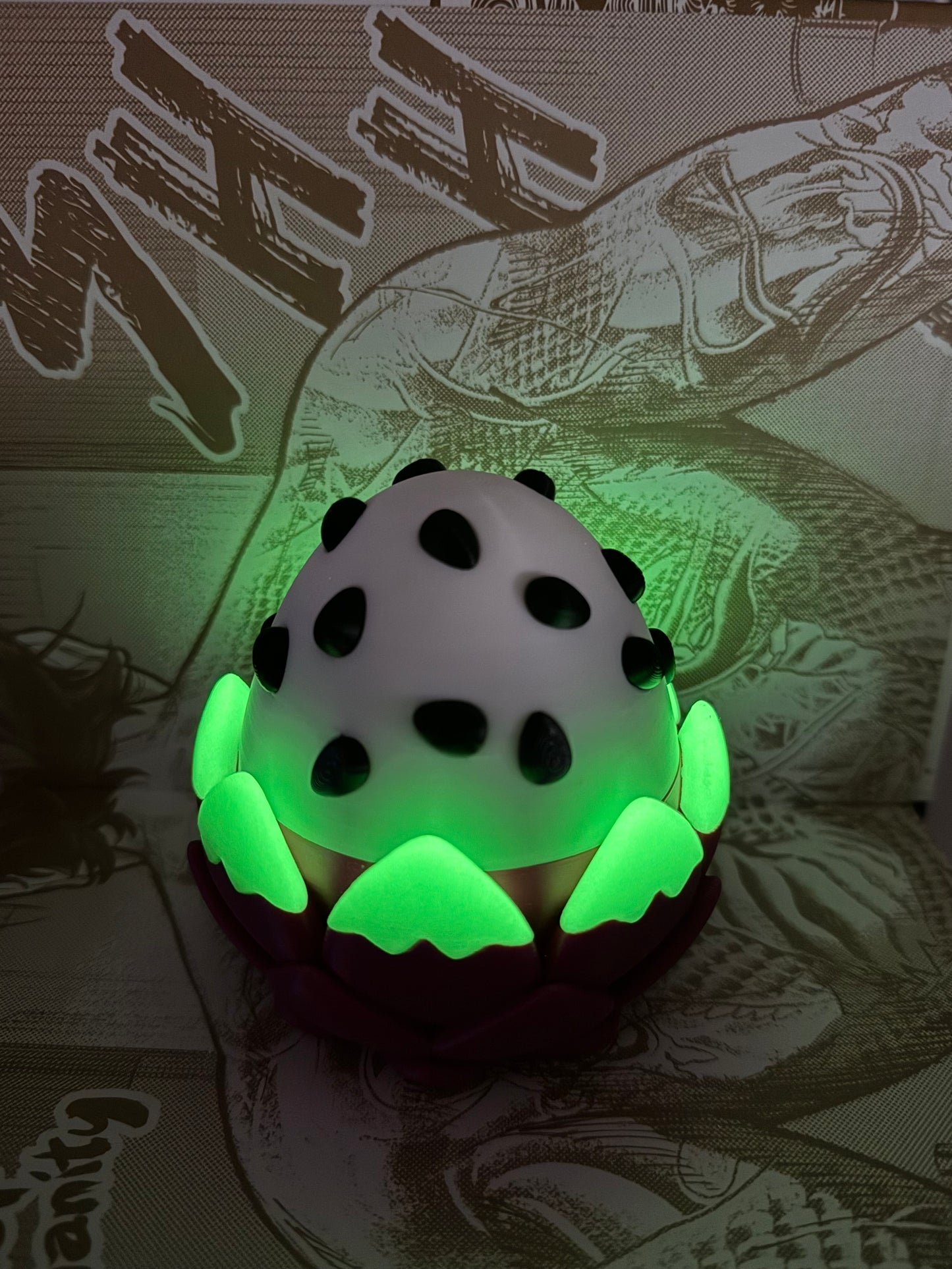 Baby Dragon fruit with egg Glow