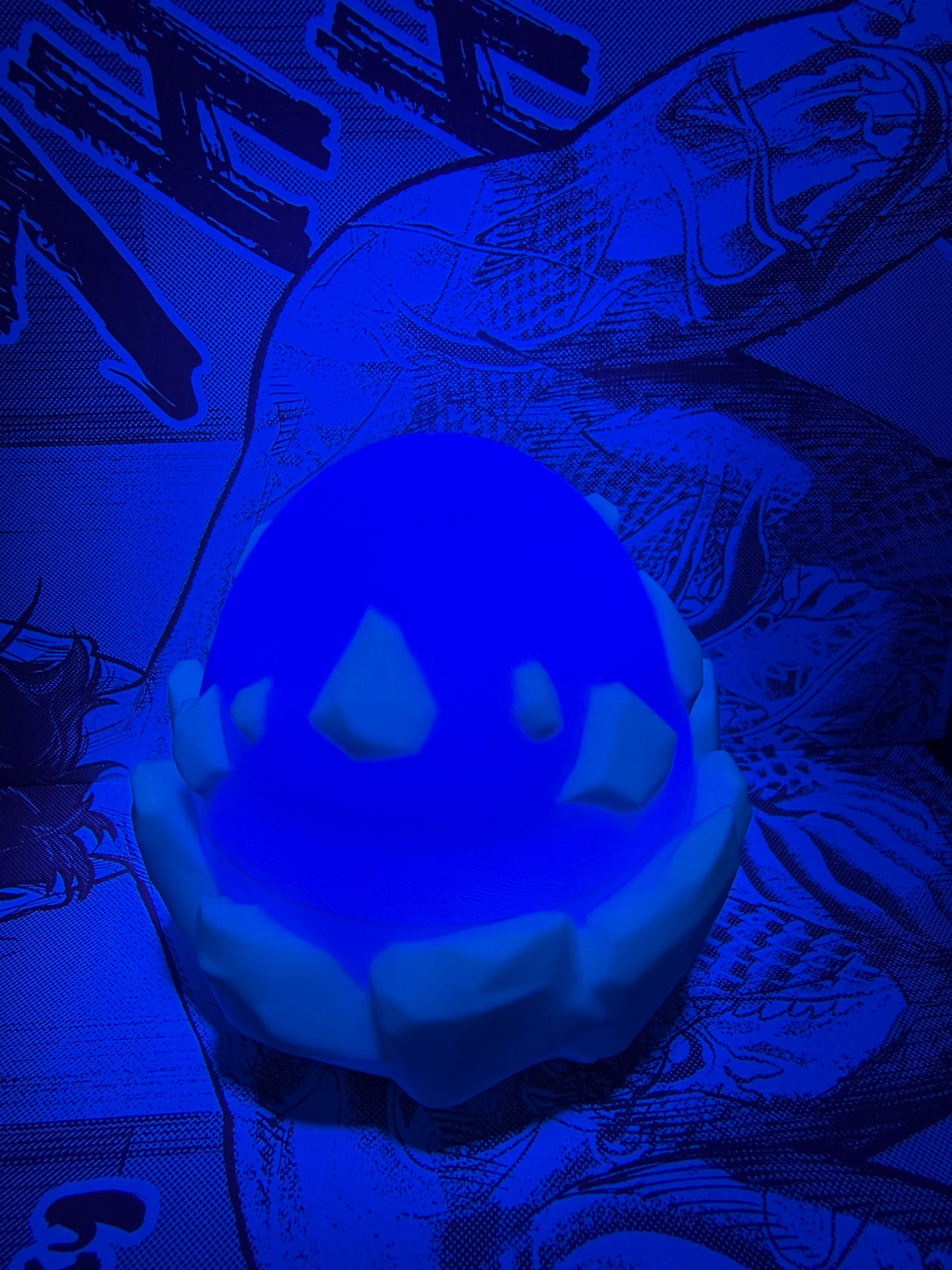 Ice baby dragon with egg Glow