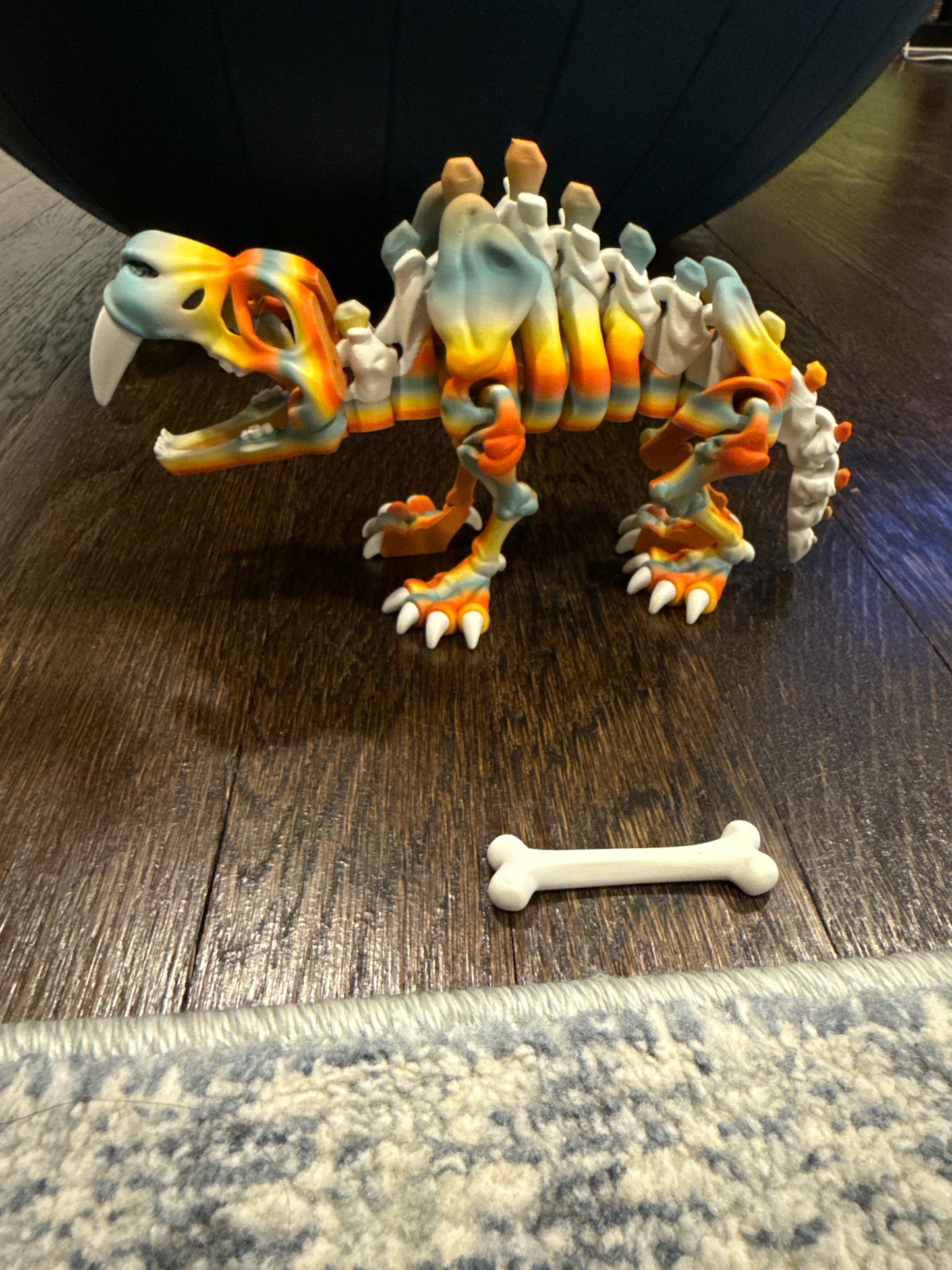 Multicolor sabertooth tiger