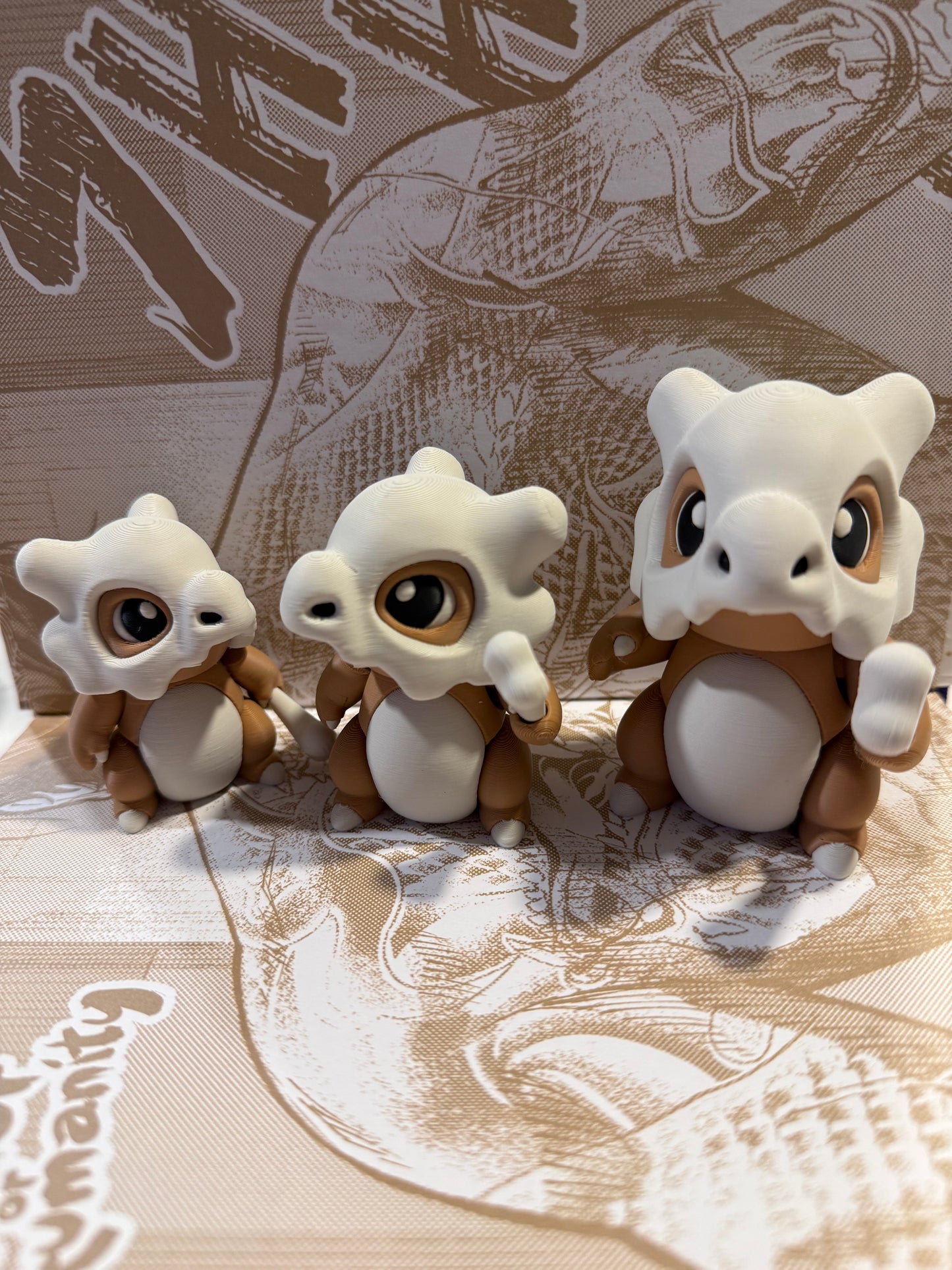 Cubone Pokémon. 3 pack S, M & L