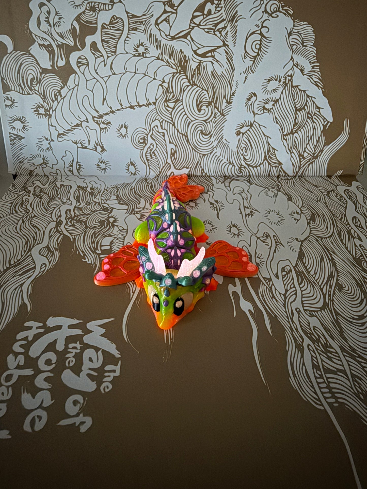 Butterfly baby dragon with egg ￼