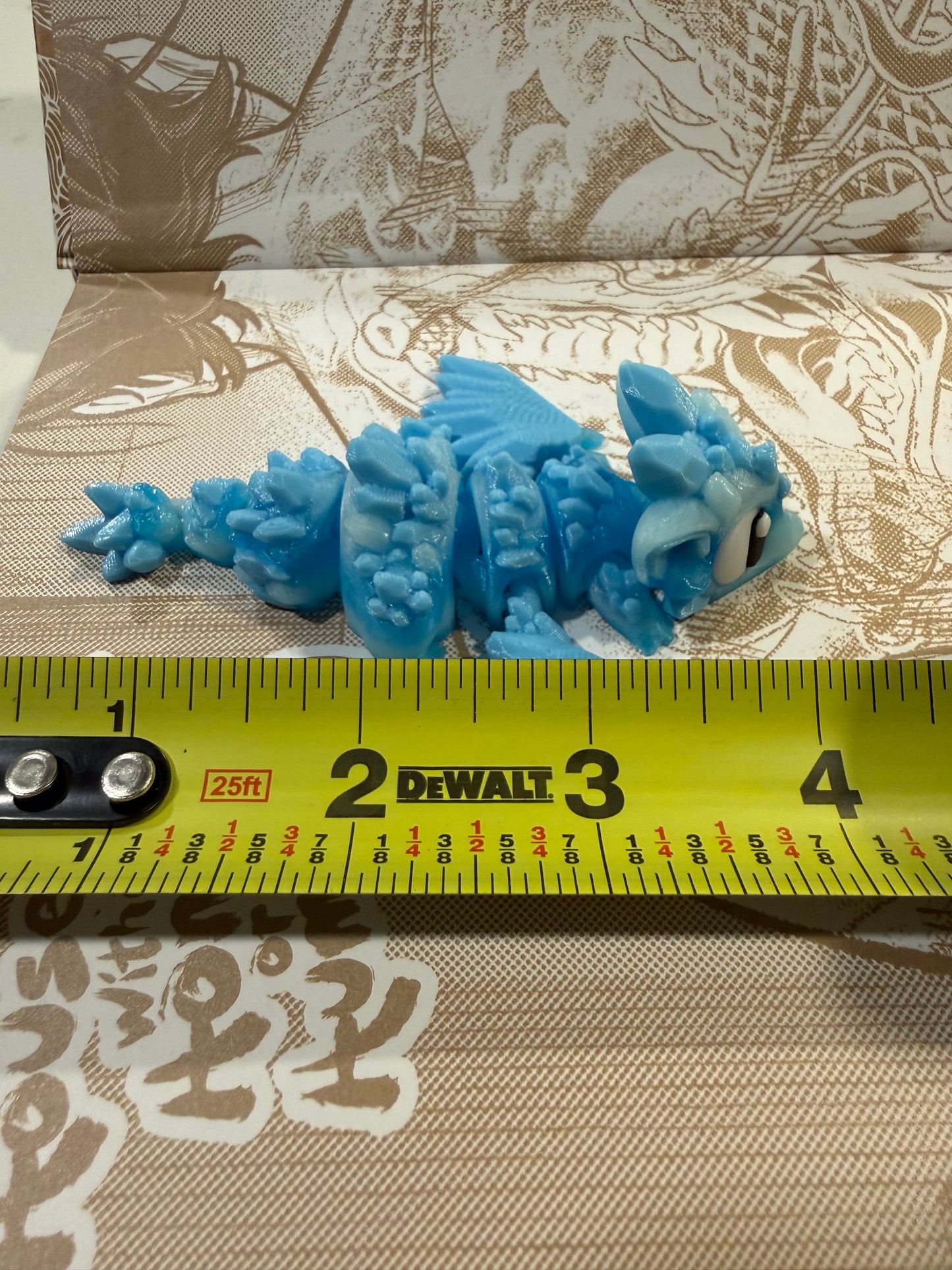 Ice baby dragon with egg Glow