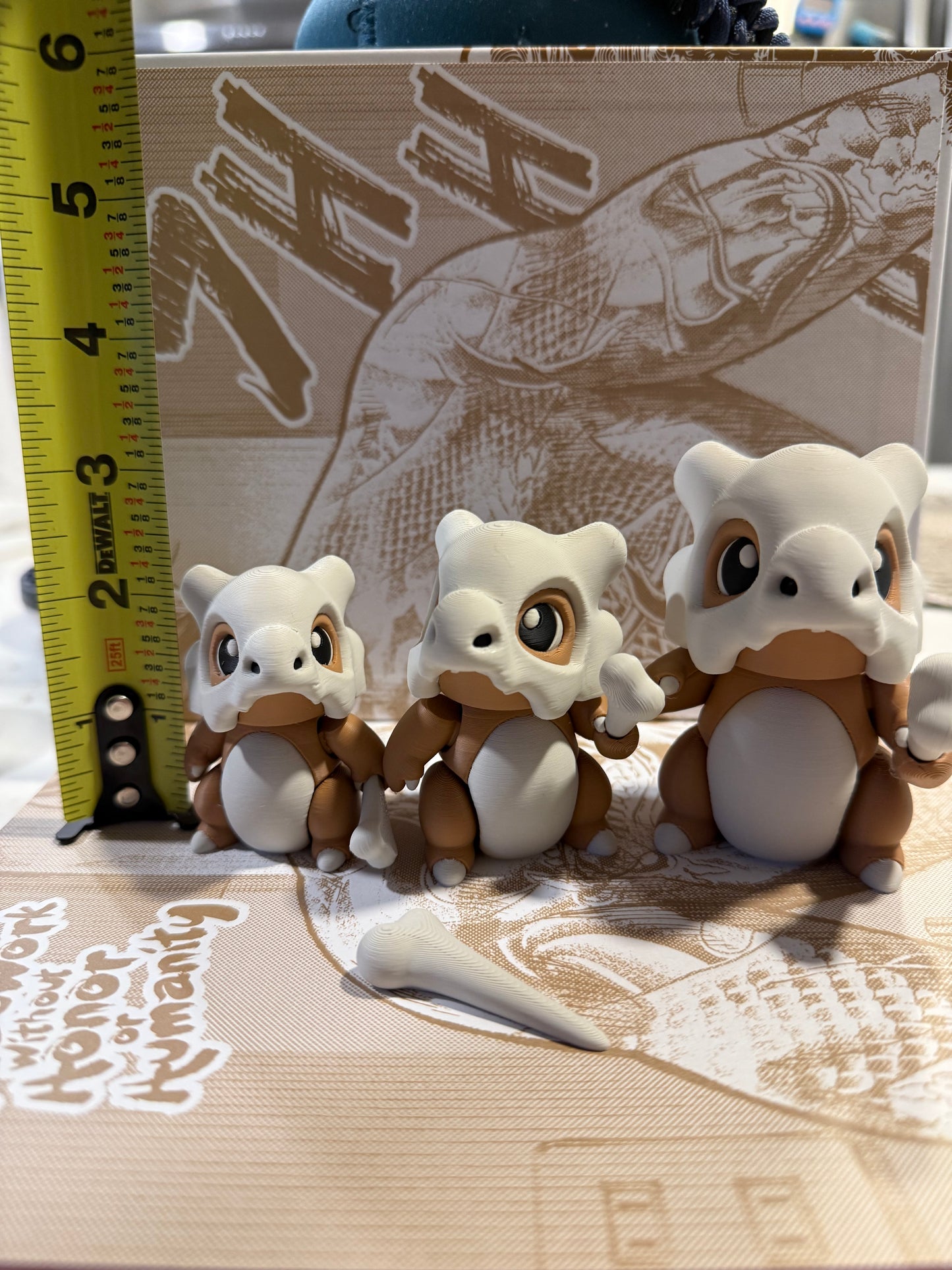 Cubone Pokémon. 3 pack S, M & L