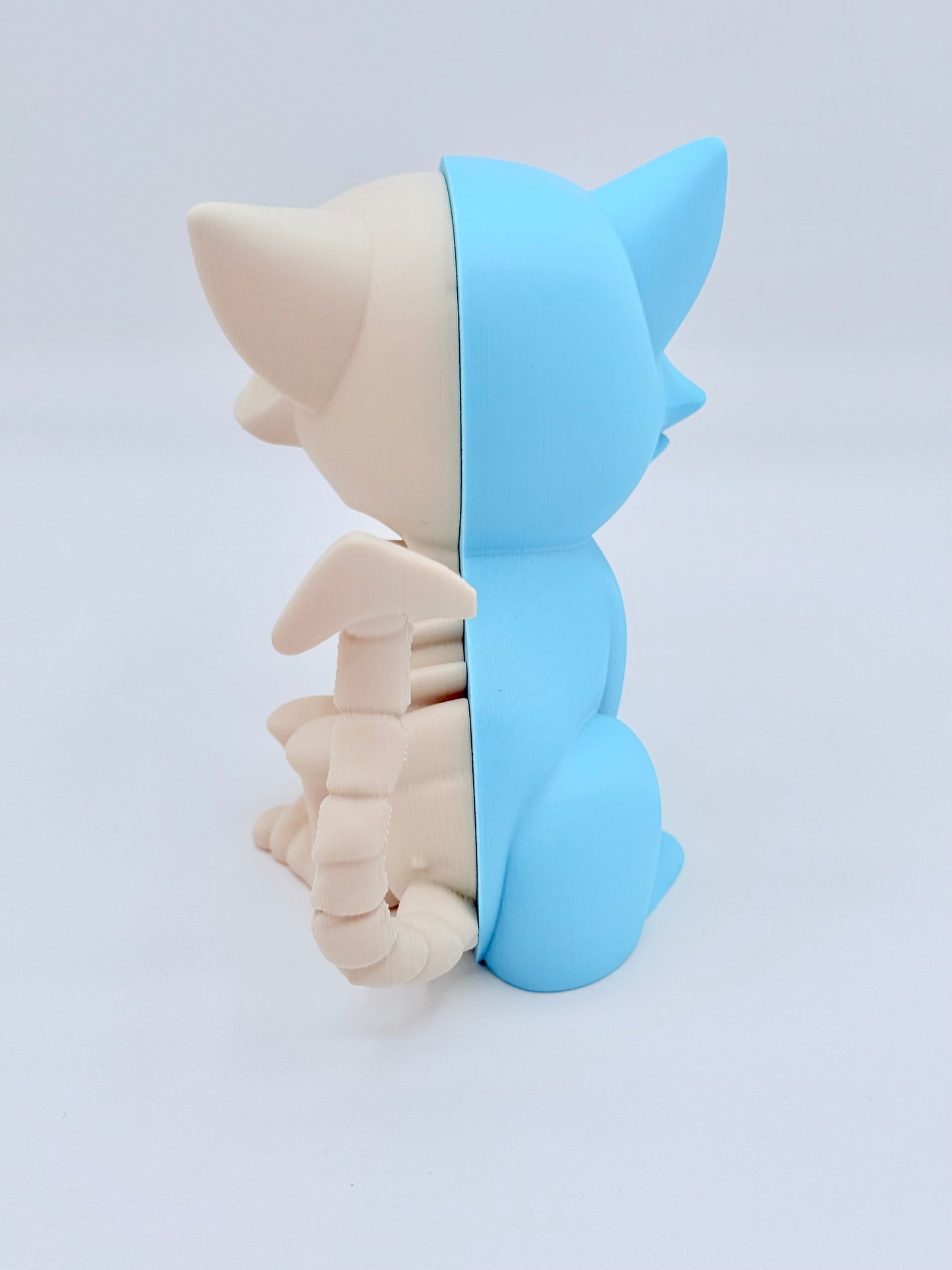 Cute devilish feline friend with Glow in the dark eye