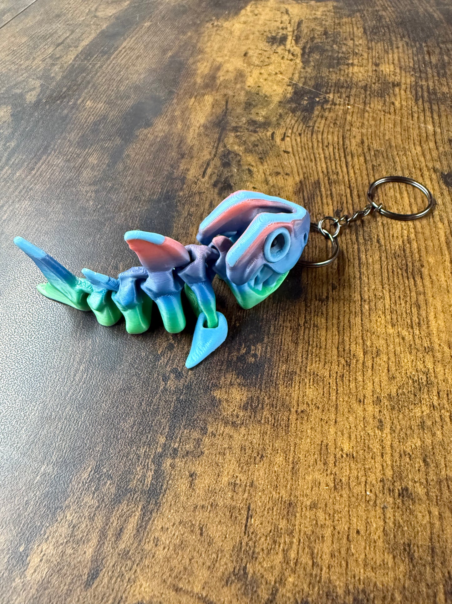 Flexi medium key chain shark. UV activated print