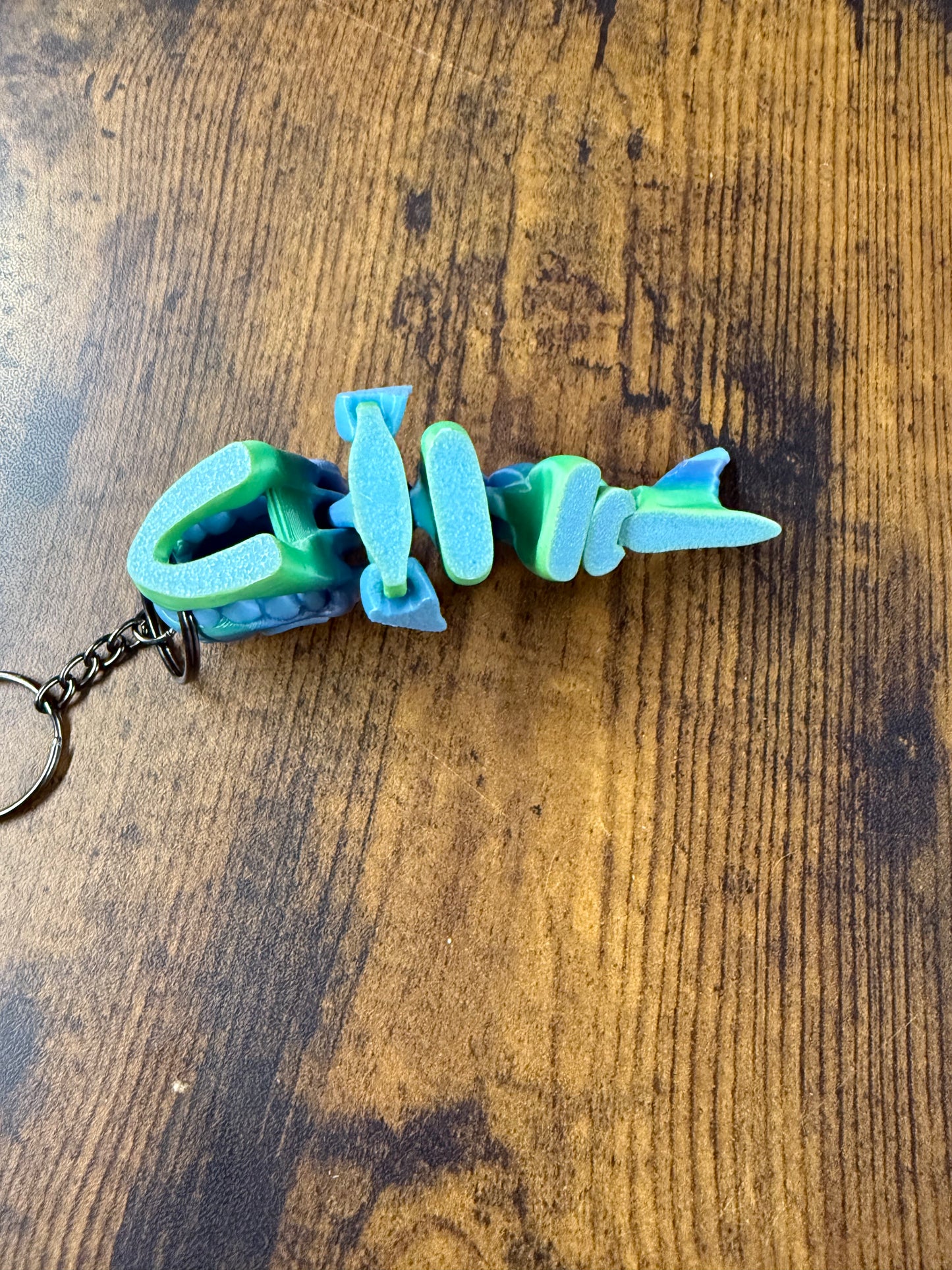 Flexi medium key chain shark. UV activated print