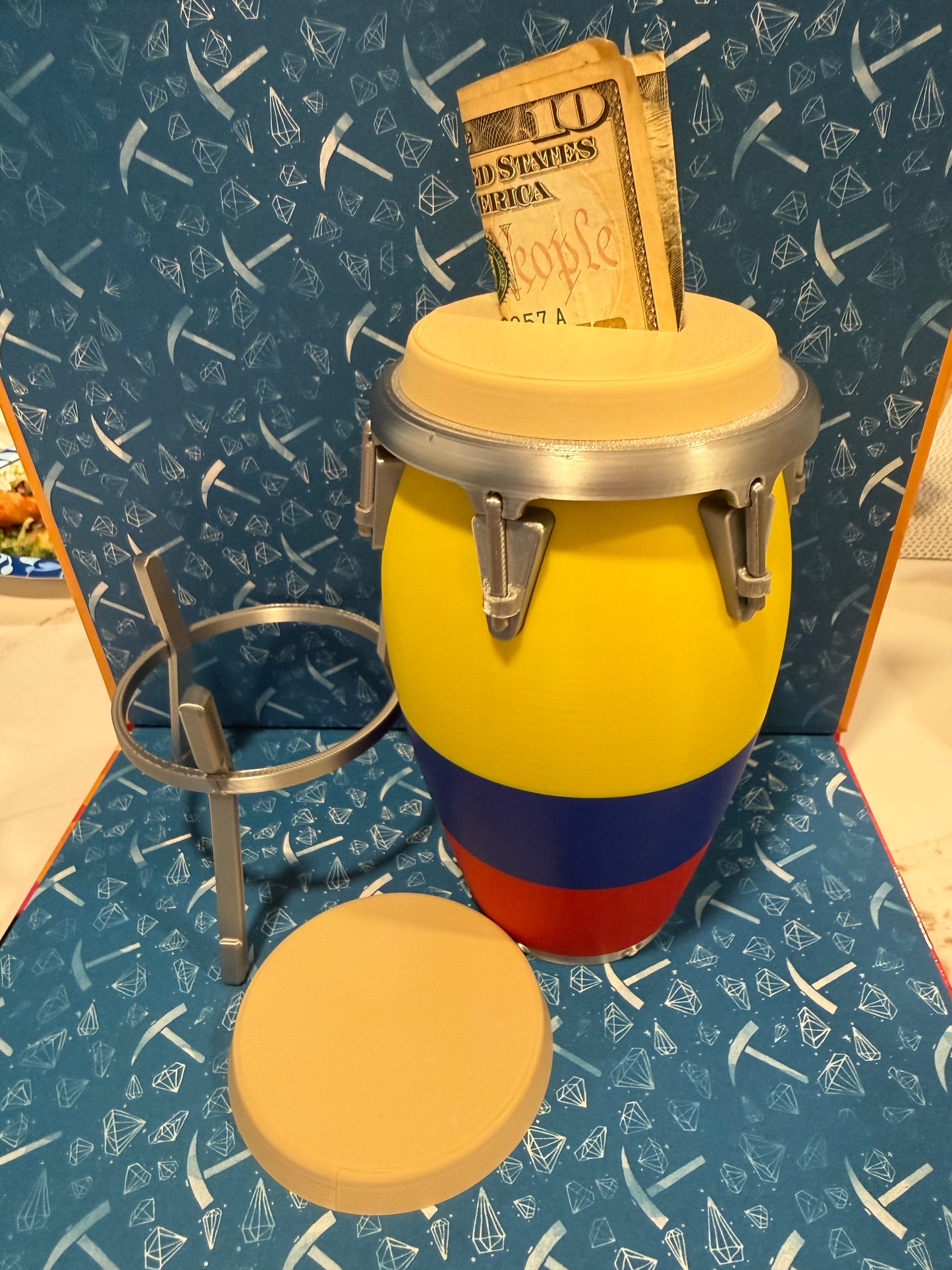 Colombian conga piggy bank ￼