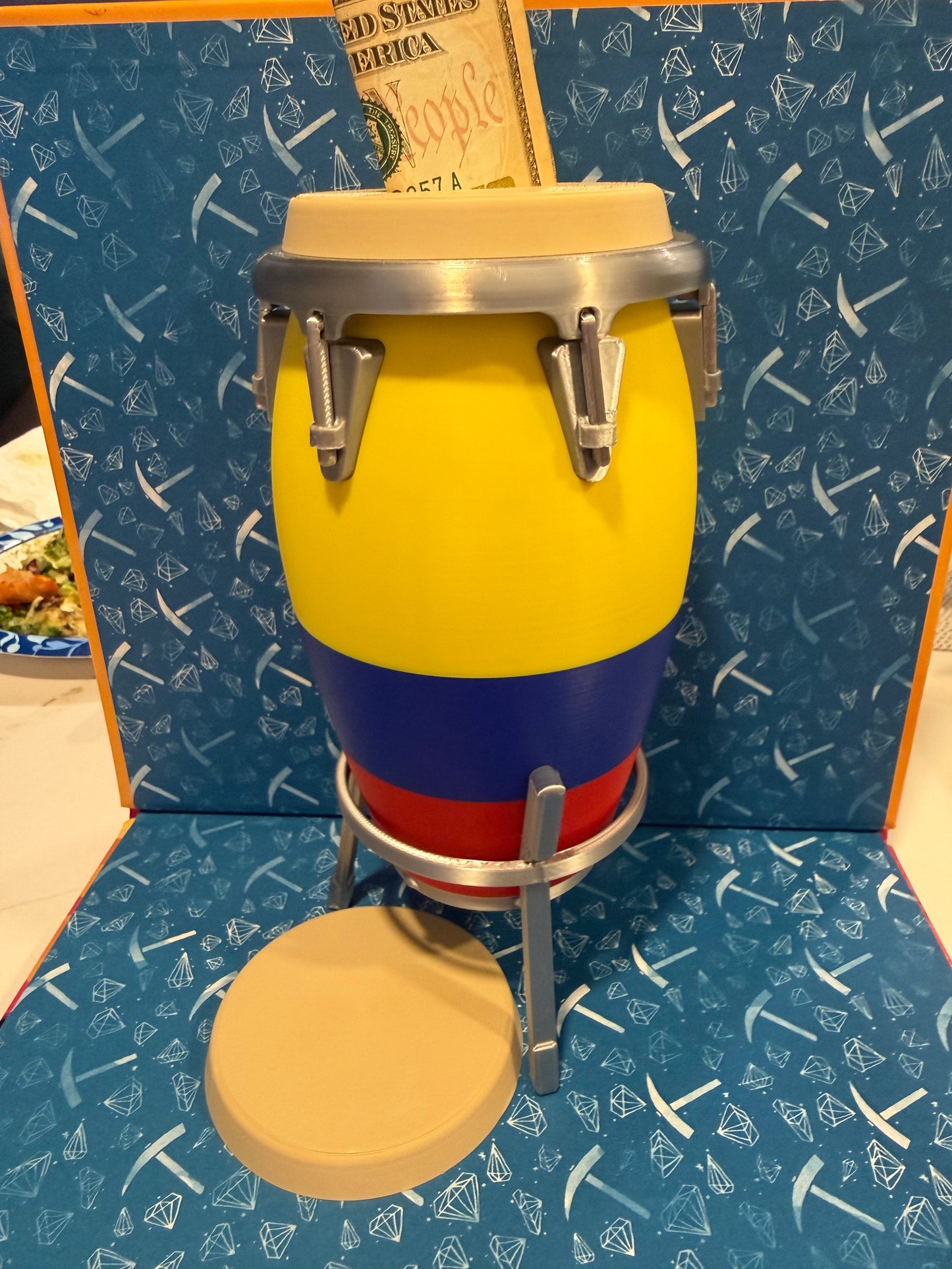 Colombian conga piggy bank ￼