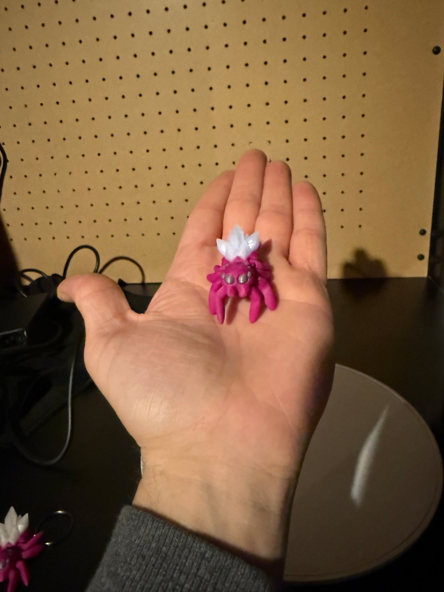 Glow in the Dark, tricolor Flexi Cristal Spiders 🕷️