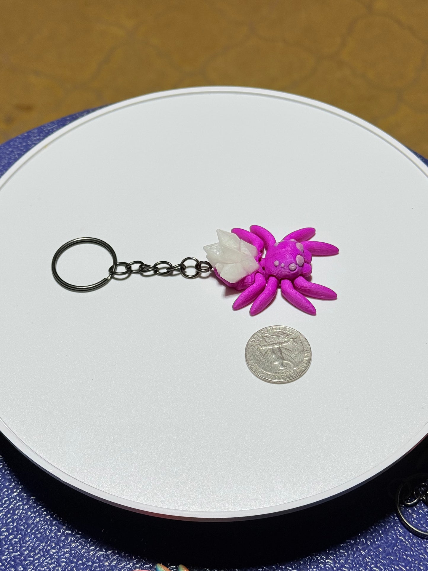 Glow in the Dark, tricolor Flexi Cristal Spiders 🕷️