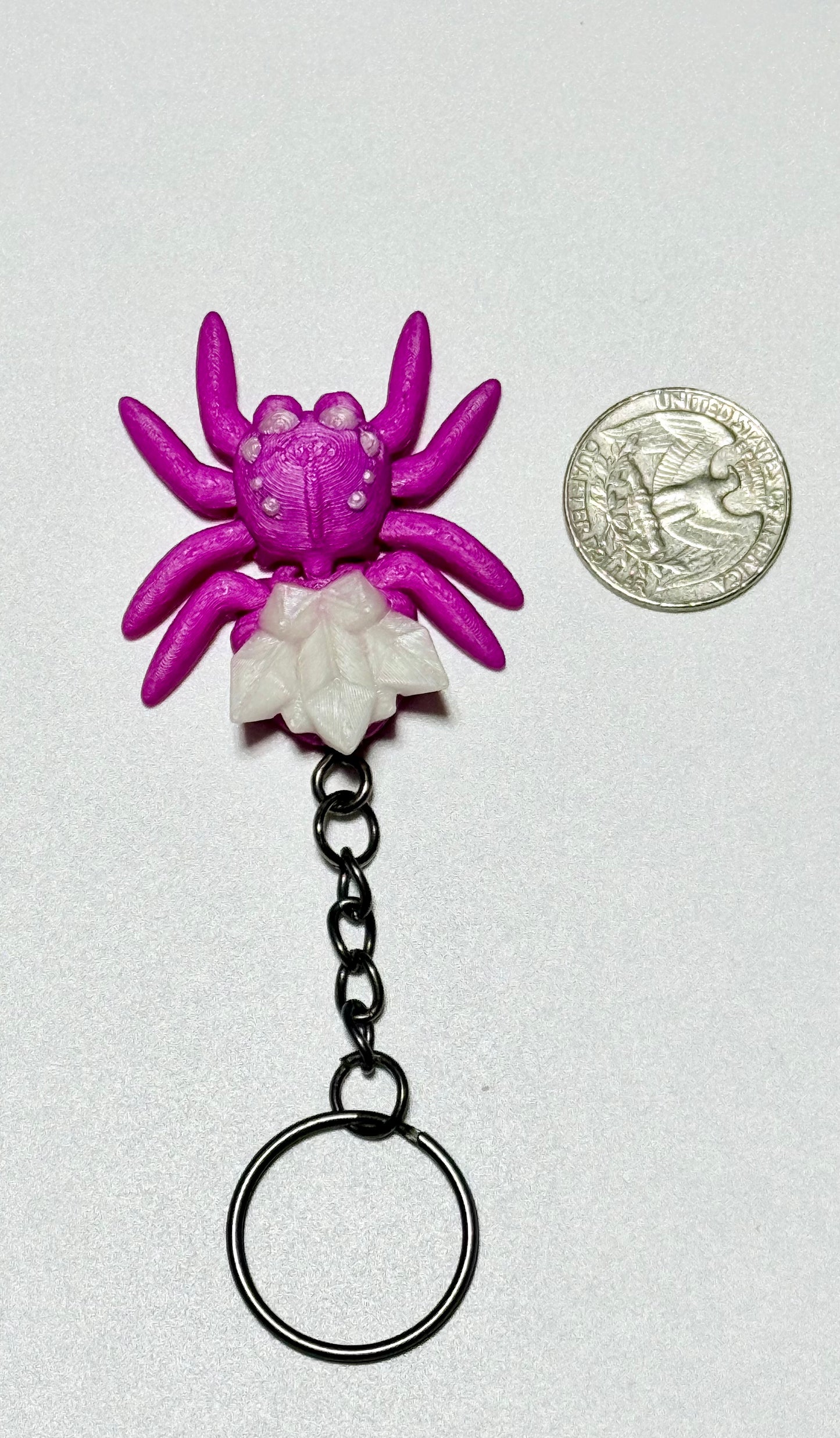 Glow in the Dark, tricolor Flexi Cristal Spiders 🕷️