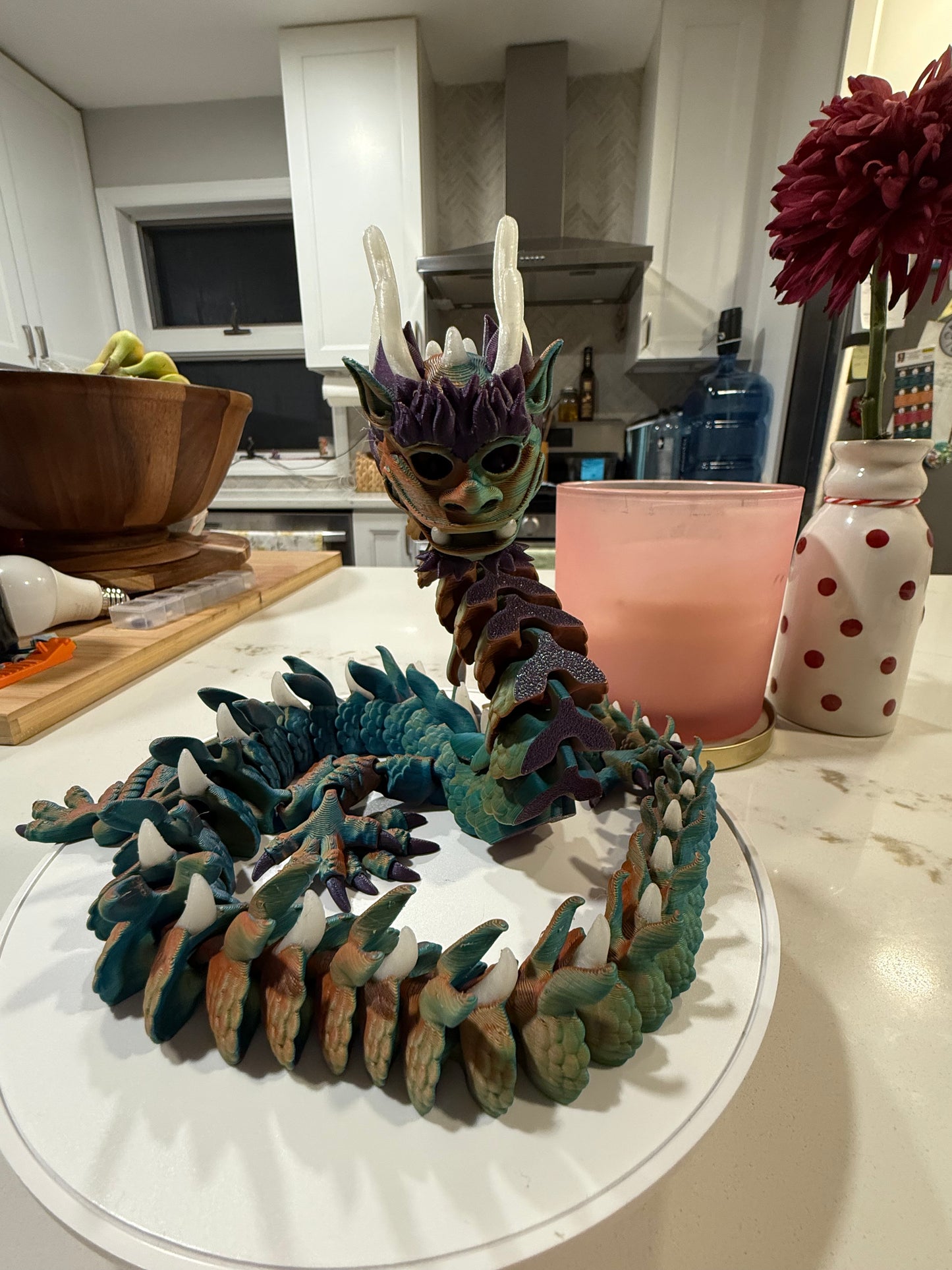 Royal Dragon: Glows in the dark and articulates