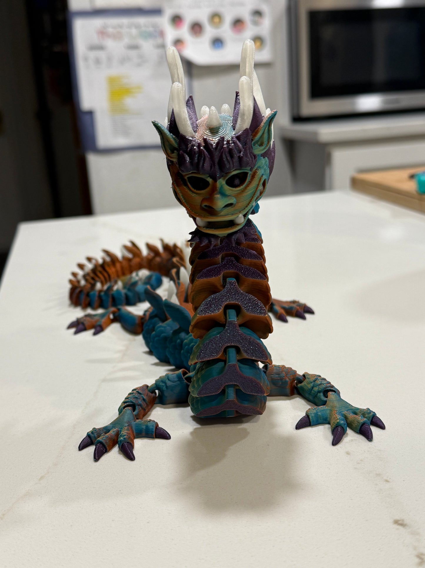 Royal Dragon: Glows in the dark and articulates