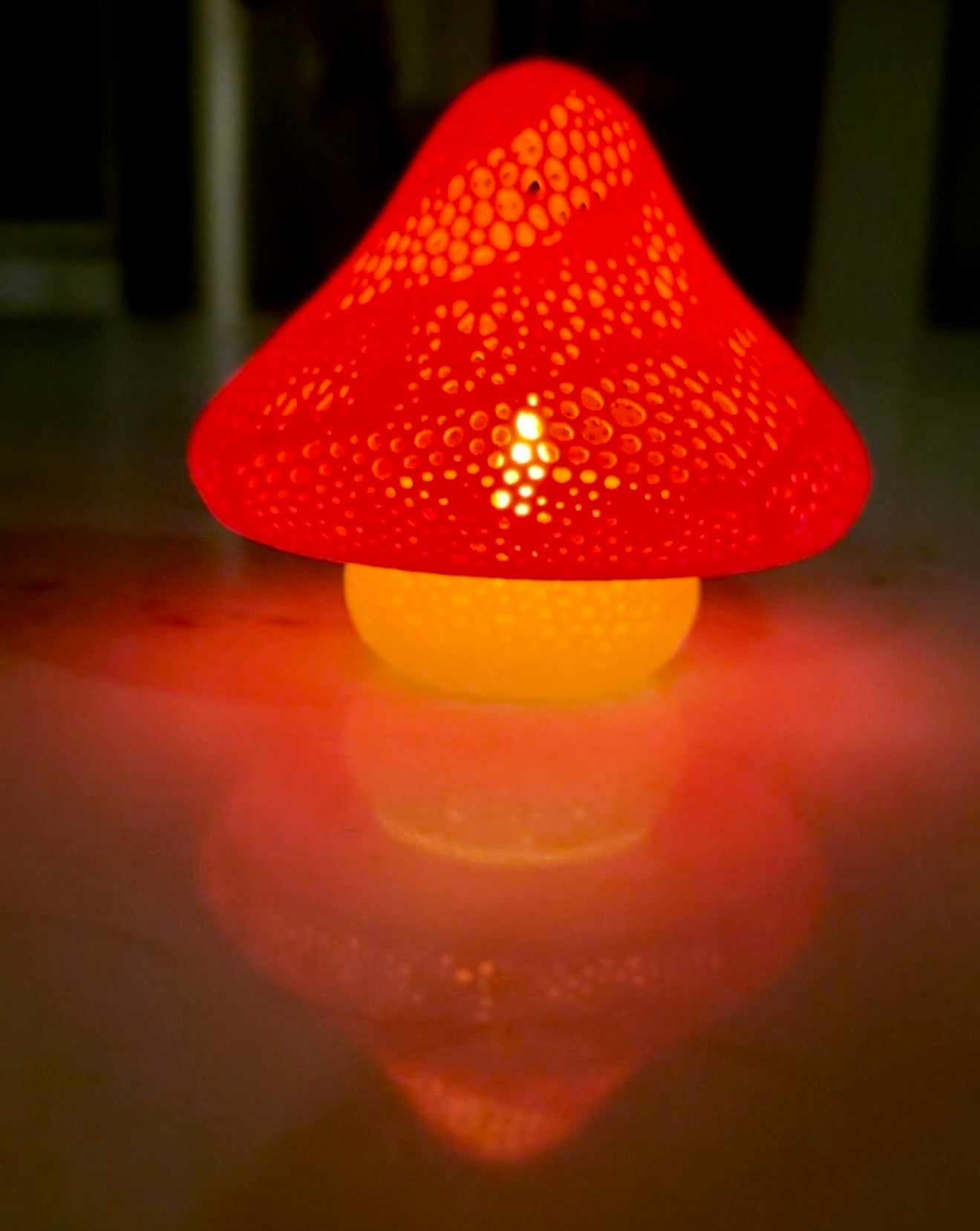 Tea Light Short Mushroom.