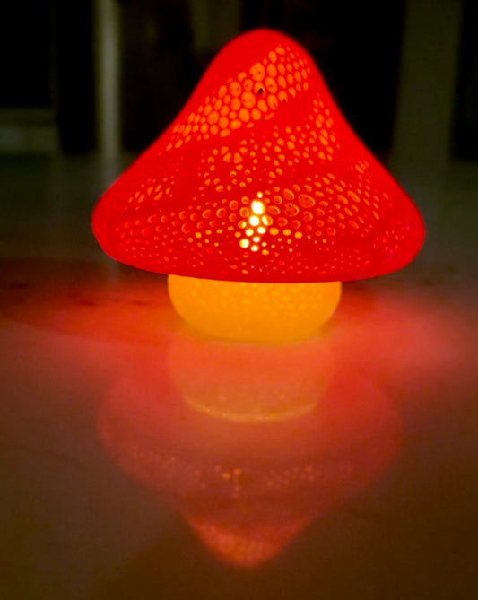 Tea Light Short Mushroom.