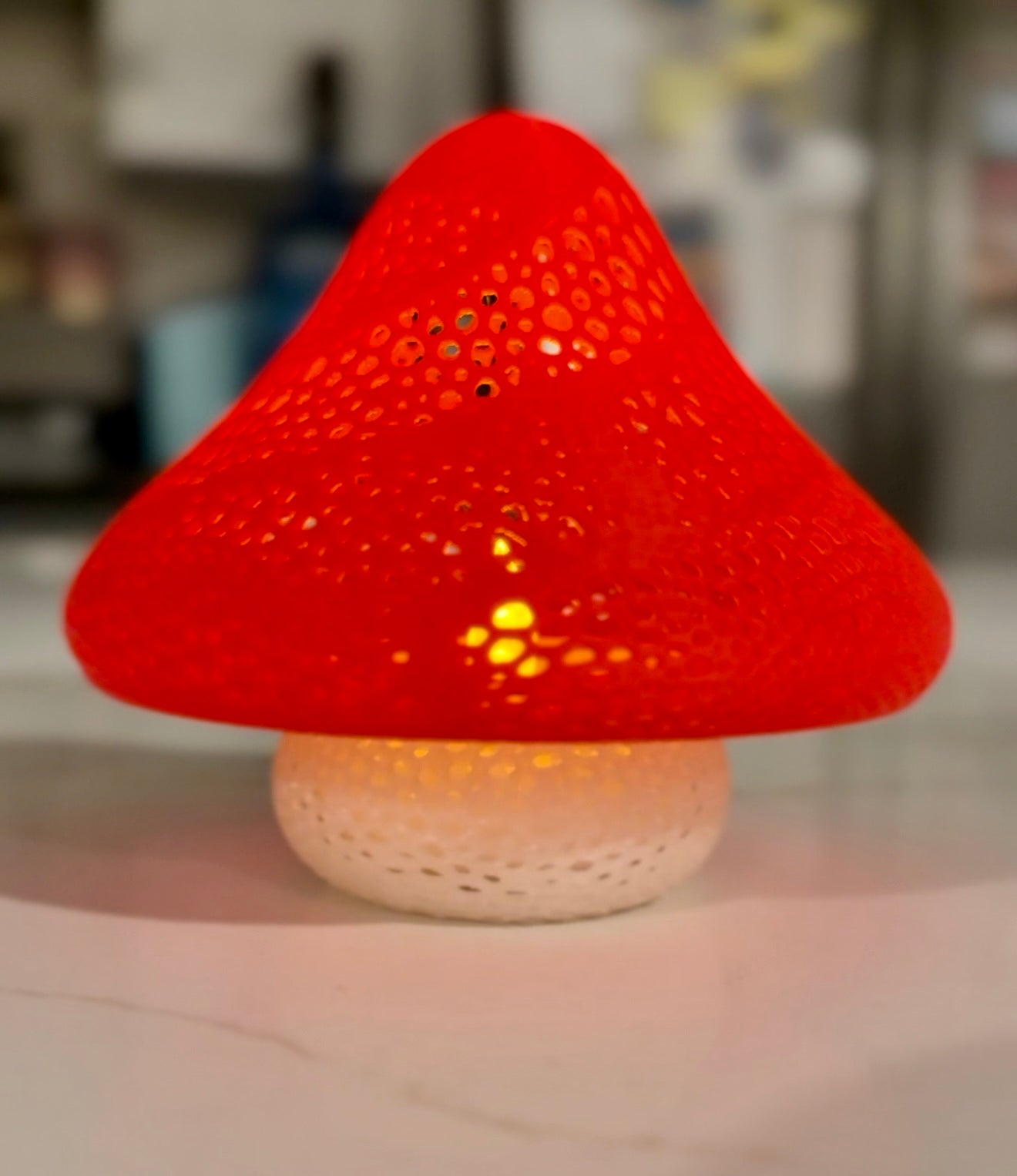 Tea Light Short Mushroom.