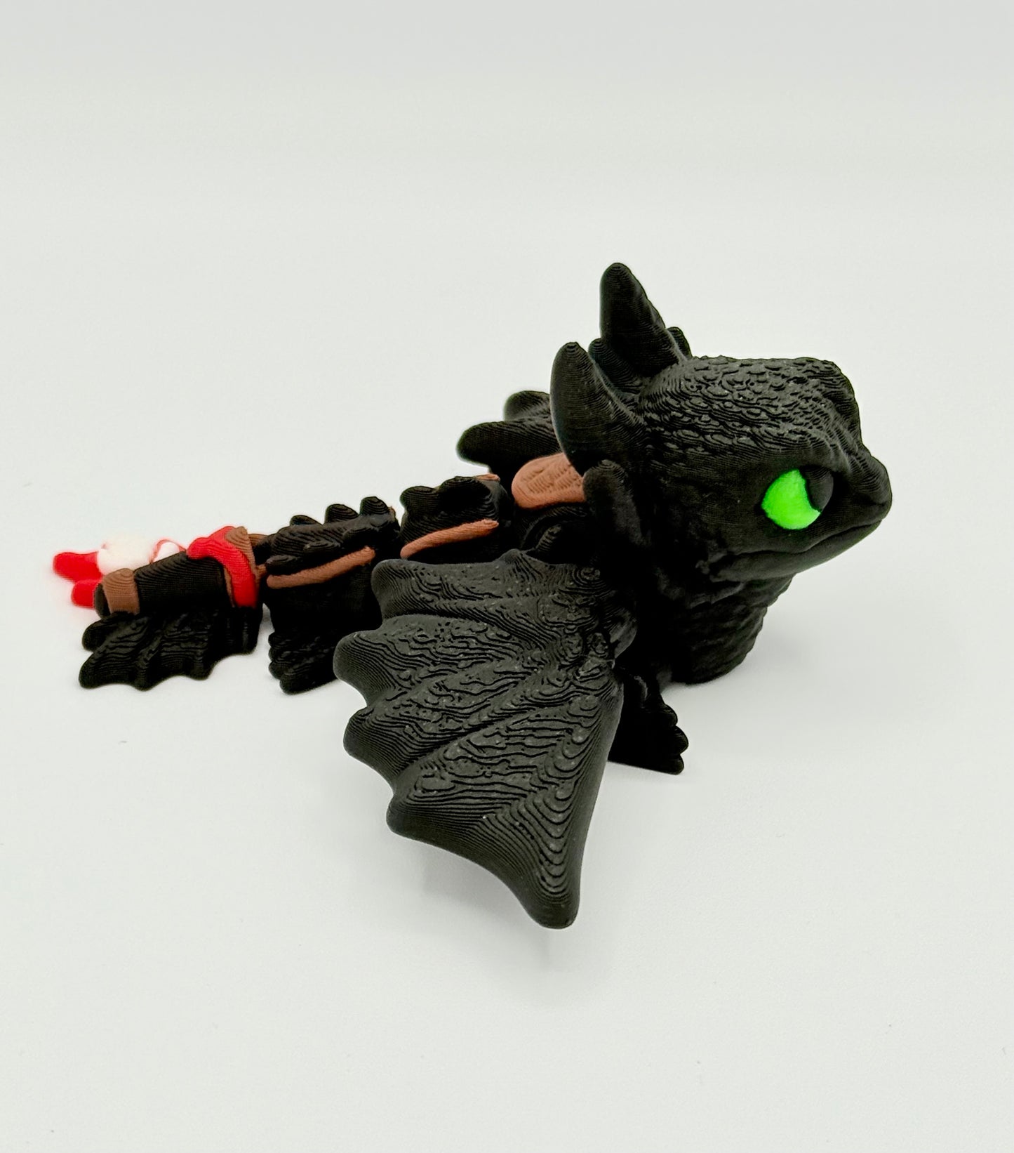 Toothless How to train your Dragons with glowing eyes ￼