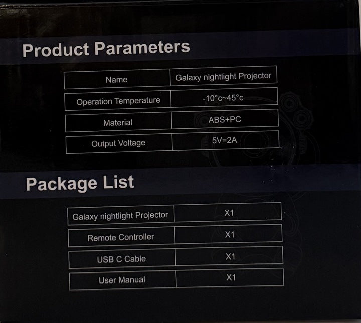 GALXSY NIGHTLIGHT PROJECTOR