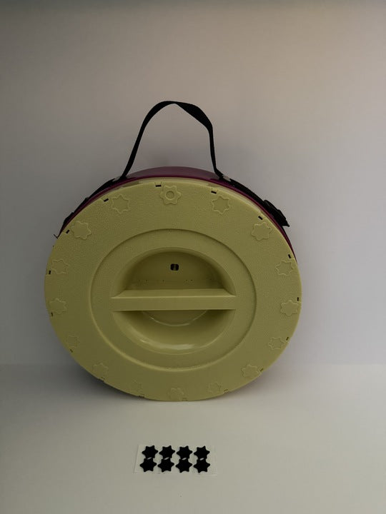 XL Collapsible Stools Purple/Yellow