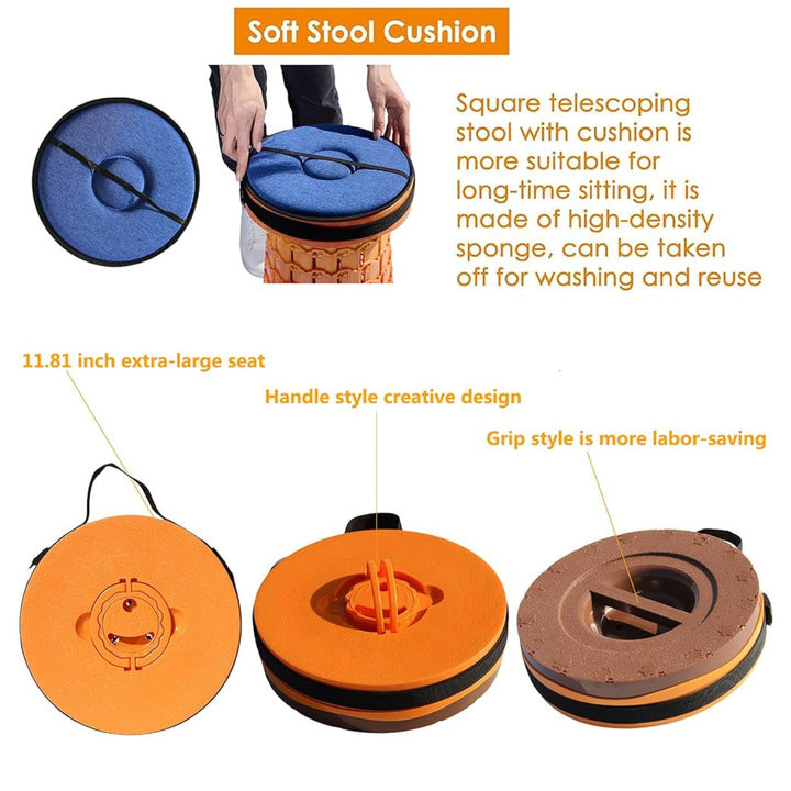 XL Collapsible Stools Orange
