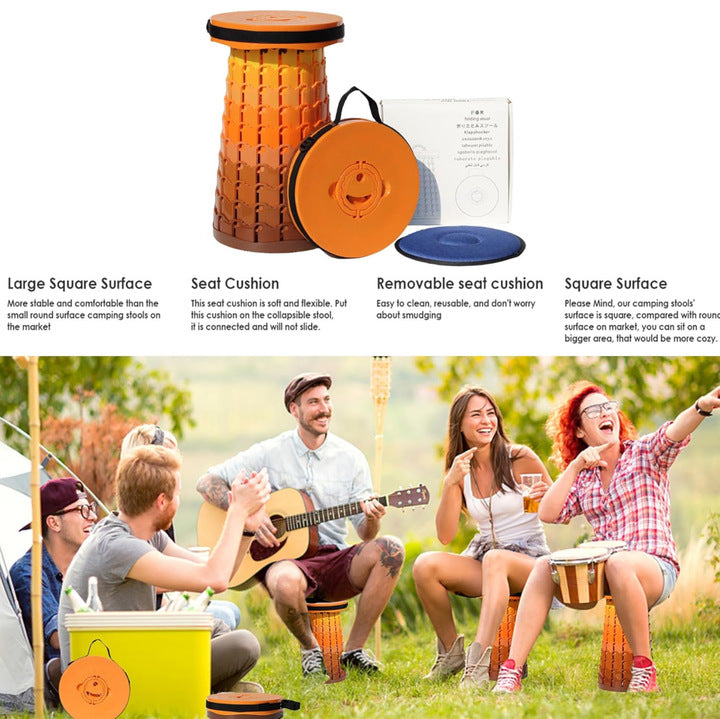XL Collapsible Stools Orange