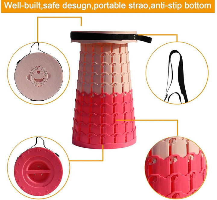 XL Collapsible Stools Pink