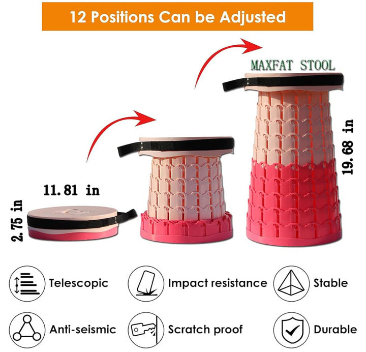 XL Collapsible Stools Pink