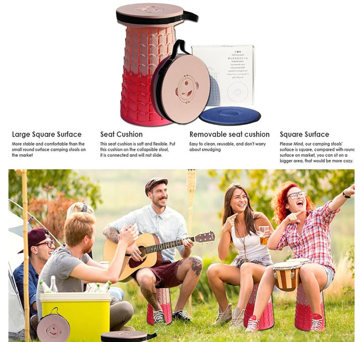 XL Collapsible Stools Pink